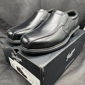 NIB Florsheim Men's Coronis Work Steel Toe Black Bike Toe Slip On Shoe Size 9.5D
